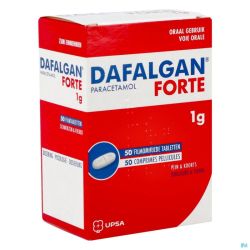 Dafalgan forte sec 1g tabl 50