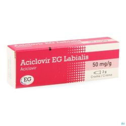 Aciclovir eg labialis creme 2gr