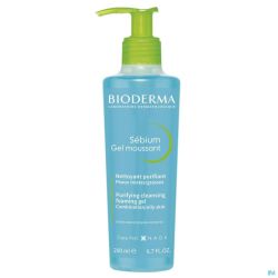 Bioderma sebium gel moussant peau grasse    200ml