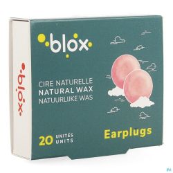 Blox cire naturelle bouchons oreille    10 paires