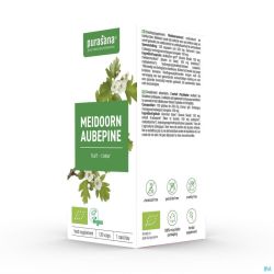 Purasana Aubepine Extrait 100mg Bio V-caps 120