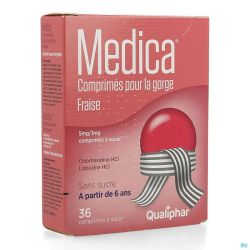 Medica comprimes gorge fraise comp a sucer 36
