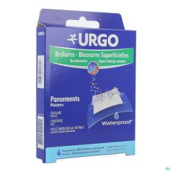 Urgo brulures superficielles wtp pansement10x7cm 4