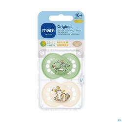 Mam sucette original pure silicone 6-16m unisexe