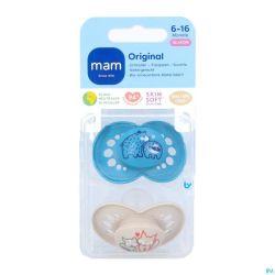 Mam sucette original pure silicone 6-16m garcon