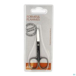 Formes&flammes  44 ciseaux trousse inox rond 10cm