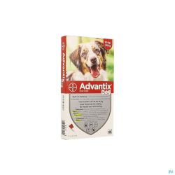 Advantix 250/1250 chiens    10<25kg fl  4x2,5ml