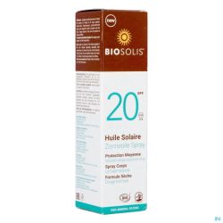 Biosolis spray huile solaire ip20    100ml nf