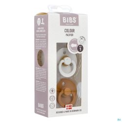 Bibs 1 tetine duo haze/caramel    2