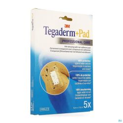 Tegaderm + pad 3m transp steril  9cmx10cm  5 3586p