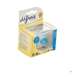 Difrax sucette silicone mini-dental boy   0-6m 799