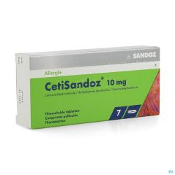 Cetisandoz sandoz comp  7 x 10 mg