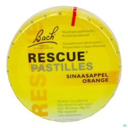 Bach rescue pastilles orange s/sucre    50g