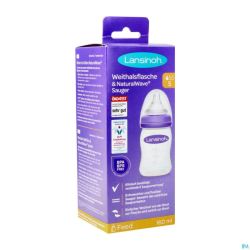 Lansinoh Biberon + Natural Wave Tetine 160ml