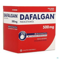 Dafalgan 500mg comp efferv. 40