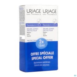 Uriage bariederm levres baume tube 2x15ml    promo