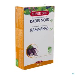 Super diet radis noir bio pur jus    amp 20x15ml