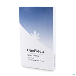 Cansleep cbd cannabis 20mg patch boite 14 cbd med.