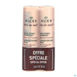 Nuxe reve de miel duo stick levres 4g