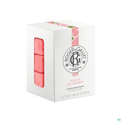 Roger&gallet fleur de figuier boite 3 savons  100g