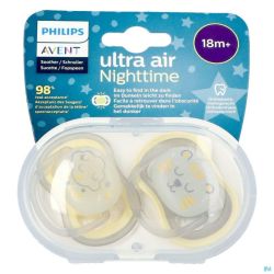 Philips avent sucette +18m air night neutral  2