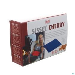 Sissel cherry coussin noyaux cerise 23x26cm bleu