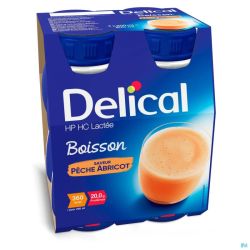 Delical hphc 360 peche-abricot    4x200ml