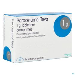 Paracetamol teva 1 g comp  30 x 1 g blister