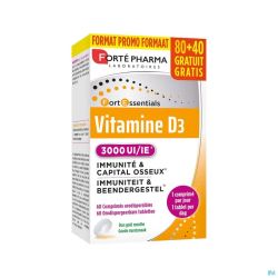 Vitamine D3 3000 UI Caps 120
