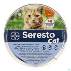 Seresto cat 1,25g +0,56g collier