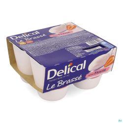 Delical le brasse fraise 4x200g