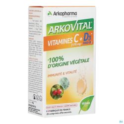 Arkovital acerola 1000 vit c + d3 eff.    comp 20