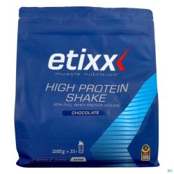 Etixx high protein shake chocolate    pdr 1000g