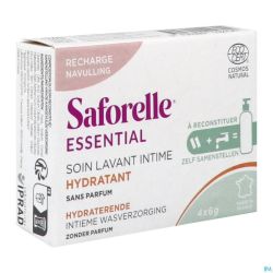 Saforelle essent.soin lav.int.hydra pdr rech.4x6g