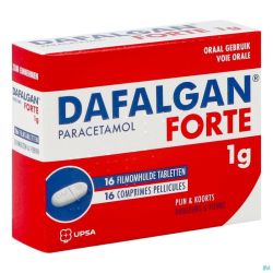 Dafalgan forte sec 1g tabl 16