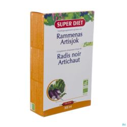 Super diet radis noir-artichaut bio    amp 20x15ml