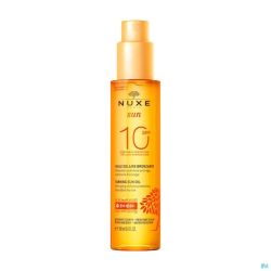 Nuxe sun huile bronz. ip10 visage&corps150ml