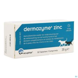 Dermazyme zinc chien    comp 50