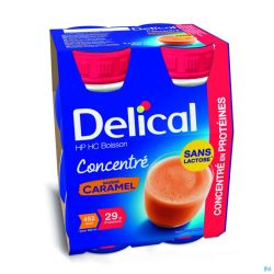 Delical hp hc boisson conc. caramel    4x200ml