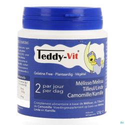 Teddy vit melisse+tilleur+camomille  gomme ours 50