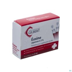 Gilbert eosine aqueuse sol 2% sterile 10x2ml