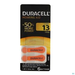 Duracell easytab pile auditive da13  6 orange