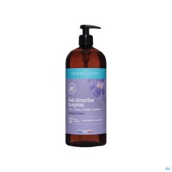 Marque v gel douche surgras violette   fl pompe 1l