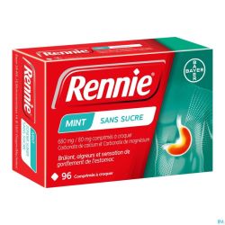 Rennie mint s/sucre    comp a croquer 96