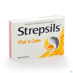 Strepsils miel citron past 36