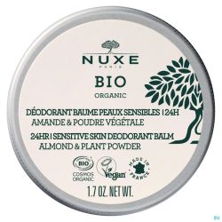 Nuxe bio deo.baume peaux sensibles 24h amande  50g