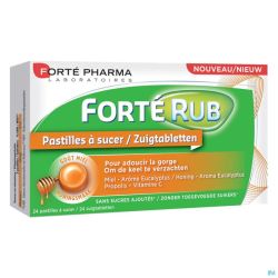 Forte rub pastilles gorge miel   24