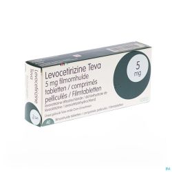 Levocetirizine teva 5mg comp pell  40 x 5mg