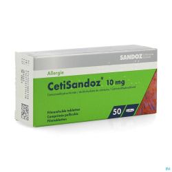 Cetisandoz sandoz comp 50 x 10 mg