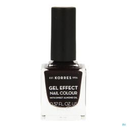 Korres km gel effect nail 76 smokey plum    11ml